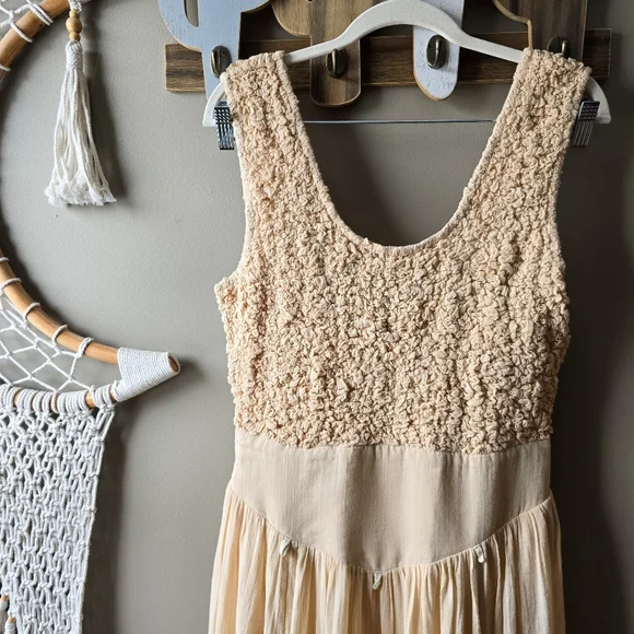 Free People Exotic Escape Convertible Maxi Dress Semolina Nwt - Picture 9 of 12